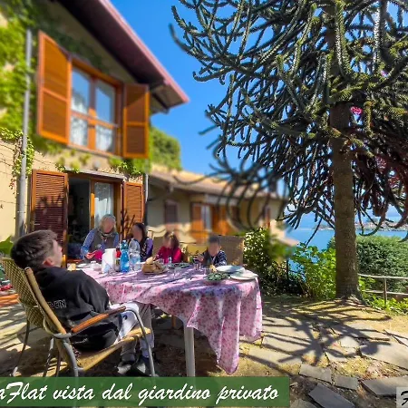 Appartamento - Monolocale 1 Room - Vista Lago, Giardino Spiaggia A Stresa Vista Isole Borromee E Golfo Borromeo - Stresaflat *