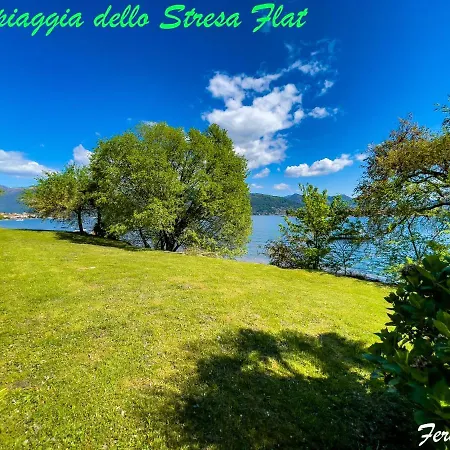 Appartamento - Monolocale 1 Room - Vista Lago, Giardino Spiaggia A Stresa Vista Isole Borromee E Golfo Borromeo - Stresaflat Lejlighed Stresa