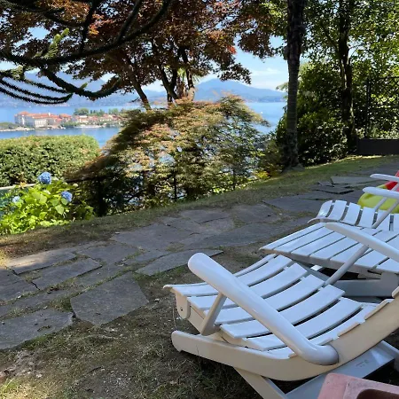 Appartamento - Monolocale 1 Room - Vista Lago, Giardino Spiaggia A Stresa Vista Isole Borromee E Golfo Borromeo - Stresaflat *