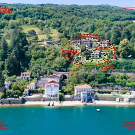 Appartamento - Monolocale 1 Room - Vista Lago, Giardino Spiaggia A Stresa Vista Isole Borromee E Golfo Borromeo - Stresaflat Lejlighed Stresa