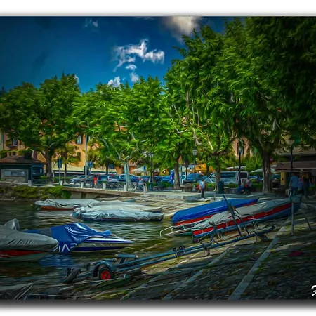 Apartment Vista Lago: Lakeside Garden Retreat With Borromean Islands View *