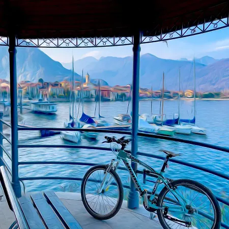 Apartment Vista Lago: Lakeside Garden Retreat With Borromean Islands View *