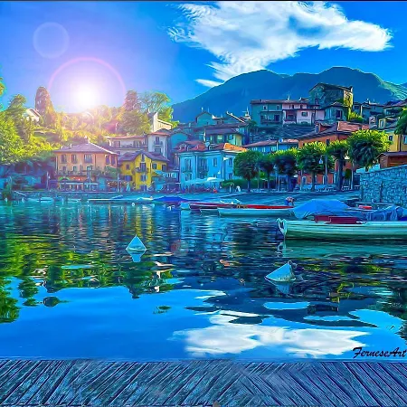 דירה Vista Lago, Giardino A Vista Isole Borromee E Golfo Borromeo - Stresaflat סטרסה