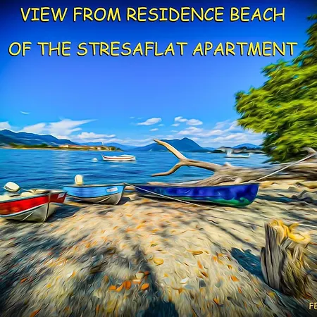 Vista Lago, Giardino A Vista Isole Borromee E Golfo Borromeo - Stresaflat * סטרסה